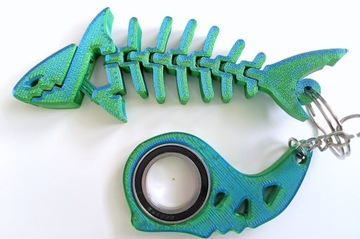 Брелок Акула KEYRAMBIT KEYSPINNER karambit - Blue Lagoon