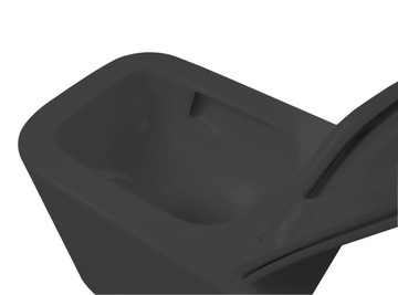 ЧЕРНЫЙ УНИТАЗ VELDMAN INES БЕЗОБЕДНИК TORNADO BLACK MAT SLIM PREMIUM SEAT