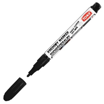 Marker kredowy cienki TOMA TO-297 czarny do szkła*
