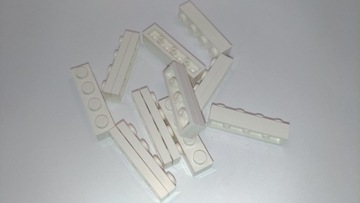 185k. LEGO 3710 biale 1x4 - 20 sztuk