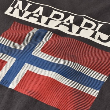 Napapijri T-Shirt Męski NP0A4F7C0021 Popielaty-40%