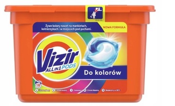 VIZIR KAPSUŁKI DO PRANIA ŻELOWE KOLOR ALL IN 1 P