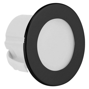 Oprawa SCHODOWA 230V LED lampka okrągła czarna
