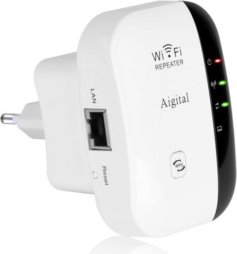 REPEATER DO 25 URZĄDZEŃ WZMACNIACZ Wi-Fi 300 Mbit/s 2,4 GHz WODGREAT