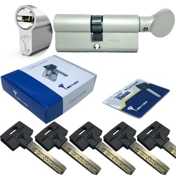 WKŁADKA Z GAŁKA MUL T LOCK CLASSIC G45/45 NIKIEL