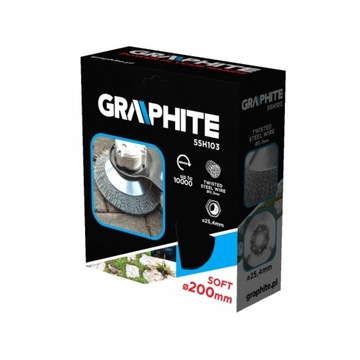 Проволочная щетка для кусторезов 200 х 25,4 мм.