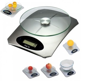 WAGA KUCHENNA ELEKTRONICZNA SZKLANA DO 5kg LCD