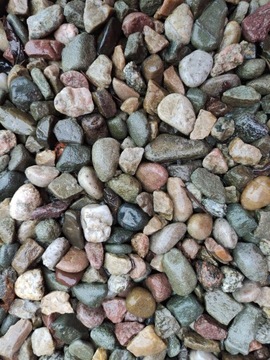 КВАРЦЕВЫЕ КАМШКИ БАЛЛАСТНЫЙ ВЕС ДЛЯ АКВАРИУМА КАМНИ СМЕСЬ ЦВЕТОВ 8-16мм 1К