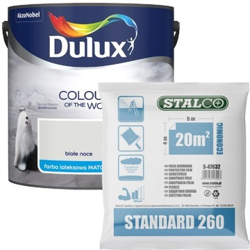 Dulux Kolory Świata Białe Noce Matowa 2,5L +GRATIS