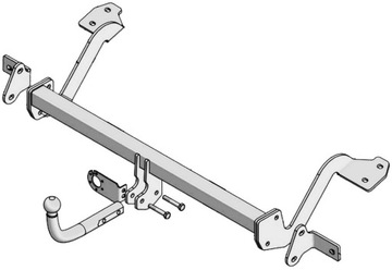 UTAH 1600KG ZAŘÍZENÍ(HÁK) TÁŽNÝ PEUGEOT PARTNER II L1 MALÉ VAN OD 2008 2018R.