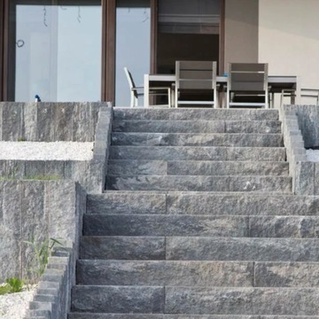 BLOK SCHODOWY UNI SPLIT 100x35x15 STOPIEŃ BLOKOWY brekcja karbon piaskowiec