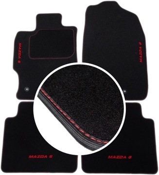 MAZDA 6 GH 2008-2013r. Dywaniki CLASSIC + HAFT CH4