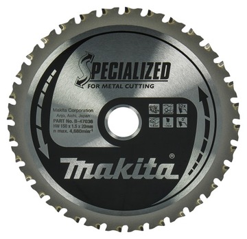 Tarcza tnąca Standard Makita 150x20 mm 32 zęby