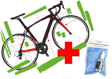 Naklejki ochronne kolarzówka gravel rama slim mat