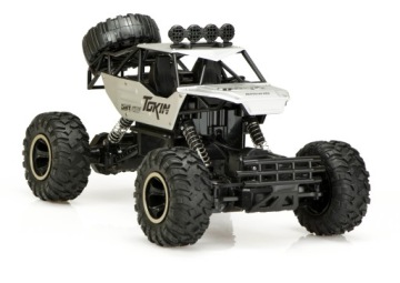 Auto na dálkové ovládání Rc Rock Crawler 1:12 4WD Metal Stříbrné
