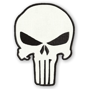 Punisher Termo Naszywka Haftowana 65x90mm
