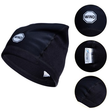 CZAPKA ROWEROWA L XL SOFTSHELL OCIEPLANA Z MESZKIEM MĘSKA DAMSKA CZAPECZKA