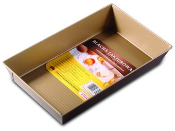 SNB BLACHA DO PIECZENIA FORMA 36X24,5X6 CM CZEKOLADOWA POLSKA