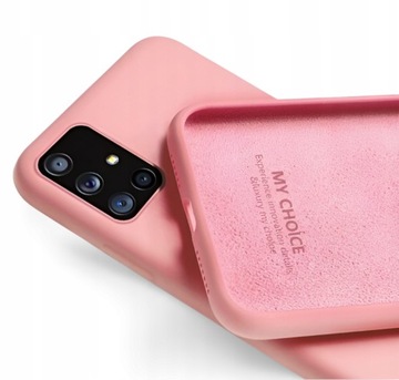 Etui Fiber Soft Case do Samsung Galaxy A71 - Różowy