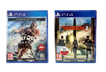 PS4 ZESTAW GHOST RECON AUROA & DIVISION 2