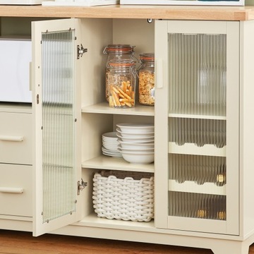 Шкаф, кухонный комод, сервант, микроволновая печь, полка, винная полка ФСБ81-МИ