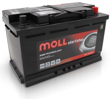 Akumulator MOLL 80Ah 800A AGM 81080