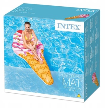 Надувной матрас Intex 58762, рожок для мороженого