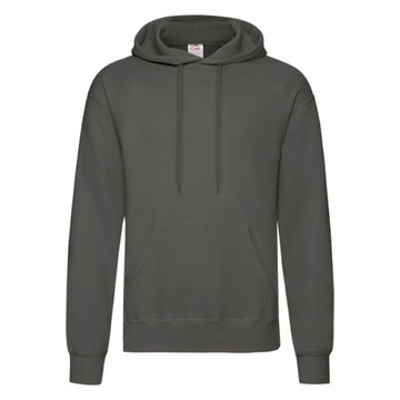 FRUIT BLUZA MĘSKA KANGURKA Z KAPTUREM GRAPHITE L