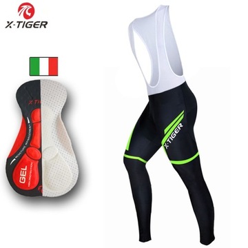 SPODNIE ROWEROWE KOLARSKIE MĘSKIE LEGGINSY SZELKI