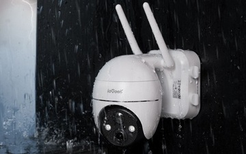 Уличная камера с поворотной батареей и безопасностью WiFi 2K 3MPx 4x ZOOM