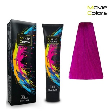 Farba do włosów o bezpośrednim działaniu BES Movie Colors Magenta 170ml