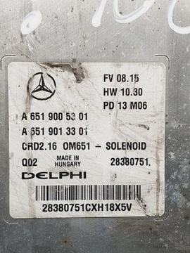 JEDNOTKA MOTORU MERCEDES GLK X204 A6519005301