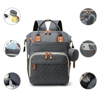 Сумка-органайзер для мамы и папы в коляску, серый