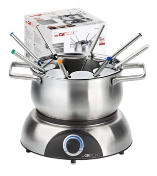 ZESTAW DO FONDUE ZE STALI SZLACHETNEJ CLATRONIC FD