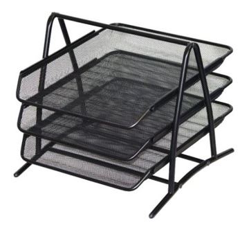 Przybornik na Dokumenty Organizer A4 Metalowy 3 Półki