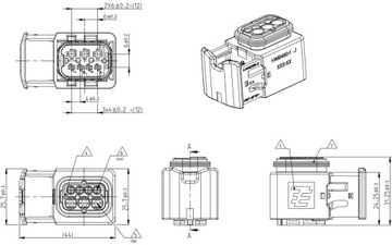 HDSC CUBE 1-1418480-1 MERCEDES ACTROS ЗАДНИЕ ФОНАРИ