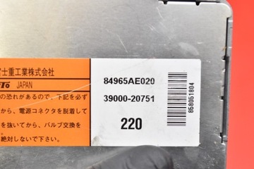 MĚNIČ XENON LEVÝ 84965AE020 SUBARU LEGACY 4 IV 07R