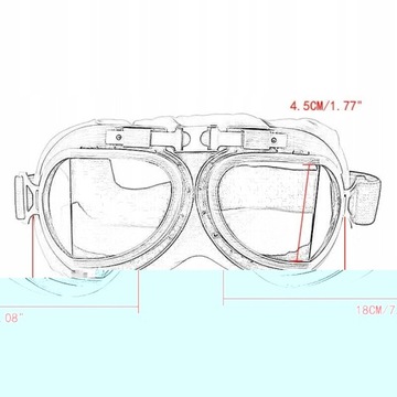 РЕТРО мотоциклетные ОЧКИ для МОТОШЛЕМА очки