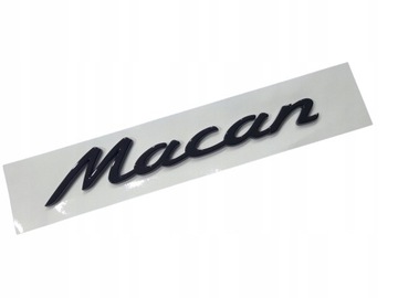 ZNAK NÁPIS DO PORSCHE MACAN BARVA BLACK GLOSSY