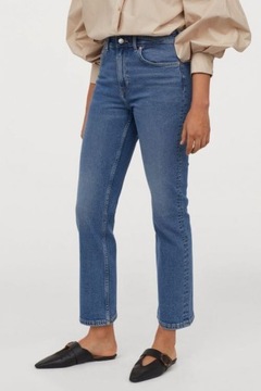 H&M Straight High Ankle Jeans Dżinsy damskie 34 XS