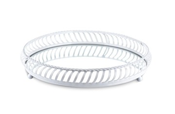 BIAŁA DEKORACYJNA TACA IDEALNY PREZENT