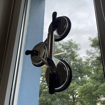 Uchwyt Przyssawka do Płytek Szyb Glazury Szkła Gresu 3x 120mm Aluminium