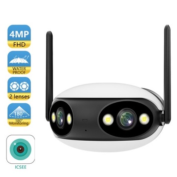 Zewnętrzna kamera IP 8 MP 4K POE WIFI 180