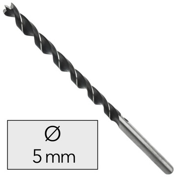 Профессиональное спиральное сверло по дереву 5 x 300