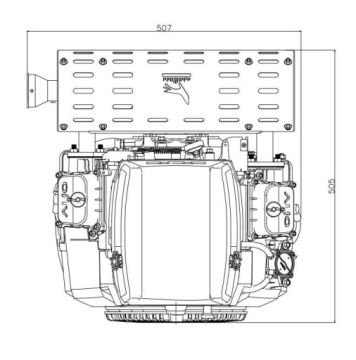 МОЩНЫЙ ДВИГАТЕЛЬ LONCIN LC2V80FD-A, БЕНЗИНОВЫЙ V2 27KM LC2V80