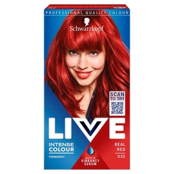 Schwarzkopf Live Intense Farba włosów 035 Real Red