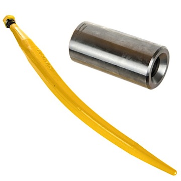 Погрузочная стойка, изогнутая, закрывающая L-600 мм, грейфер (крокодил), применение