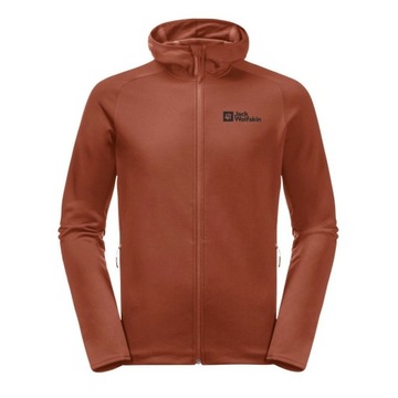 Jack Wolfskin Bluza techniczna Baiselberg Hooded Fz 1710541 Czerwony Regula