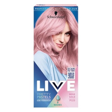 Schwarzkopf Live Farba półtrwała P123 Rose Pink