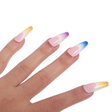 ИСКУССТВЕННЫЕ ДЕТСКИЕ НОГТИ СУПЕР ДЛИННЫЕ НАКЛАДНЫЕ ПОЛНЫЕ Типсы
